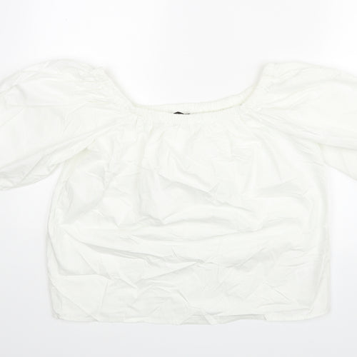 F&F Womens White   Basic Blouse Size 12