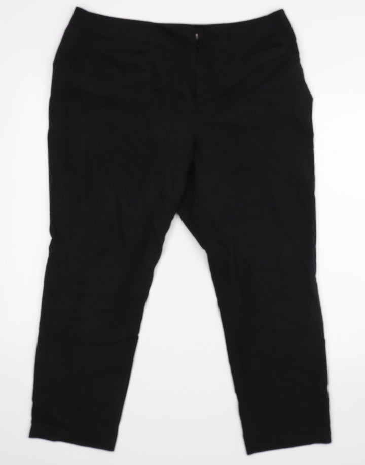Bonmarché Womens Black Trousers Size 16 L24 in