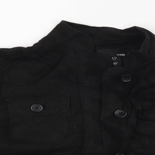 H&M Womens Black   Jacket  Size 34