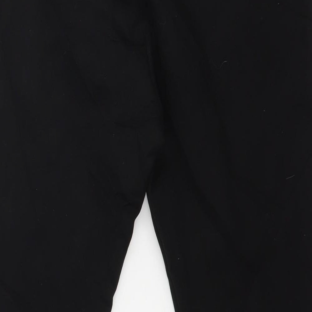 M &Co Womens Black  Rayon Trousers  Size 14 L20.5 in