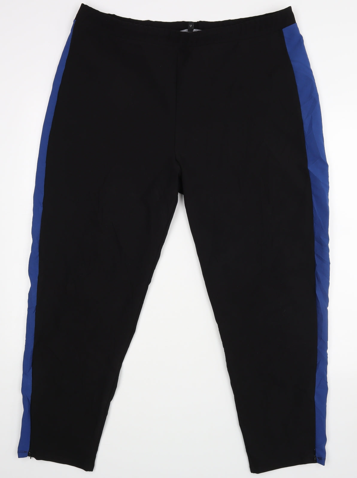NEXT Womens Black  Rayon Jogger Trousers Size 18 L28 in