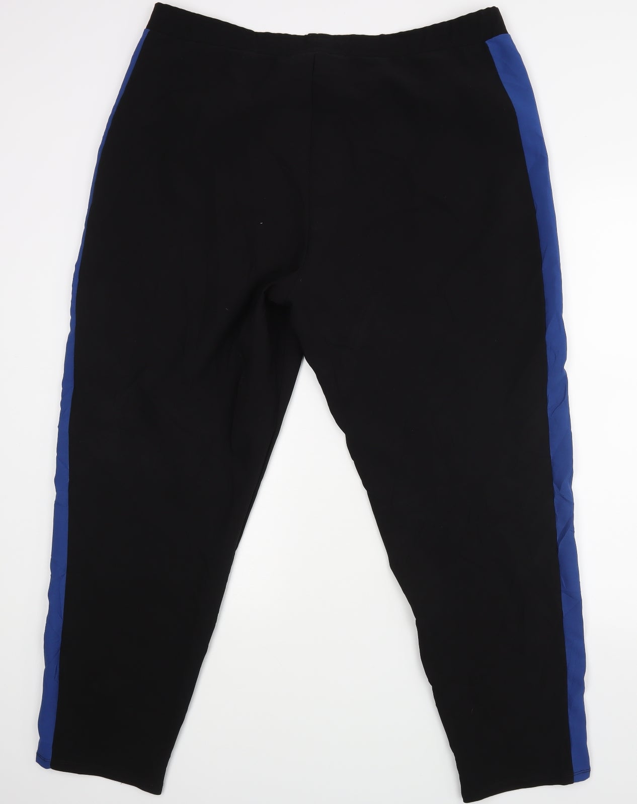 NEXT Womens Black  Rayon Jogger Trousers Size 18 L28 in