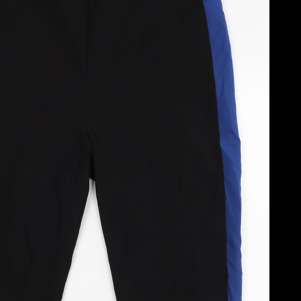 NEXT Womens Black  Rayon Jogger Trousers Size 18 L28 in