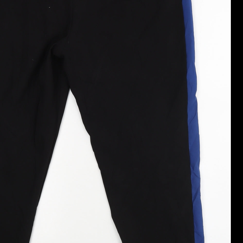 NEXT Womens Black  Rayon Jogger Trousers Size 18 L28 in