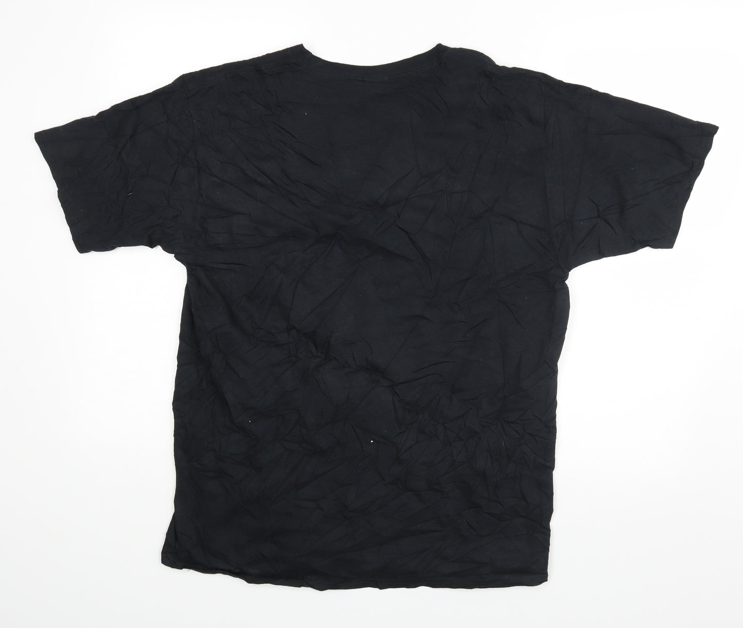 Port & Company Mens Black    T-Shirt Size L  - Poker