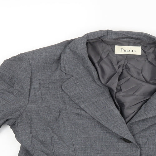 Precis Womens Grey   Jacket Blazer Size 14