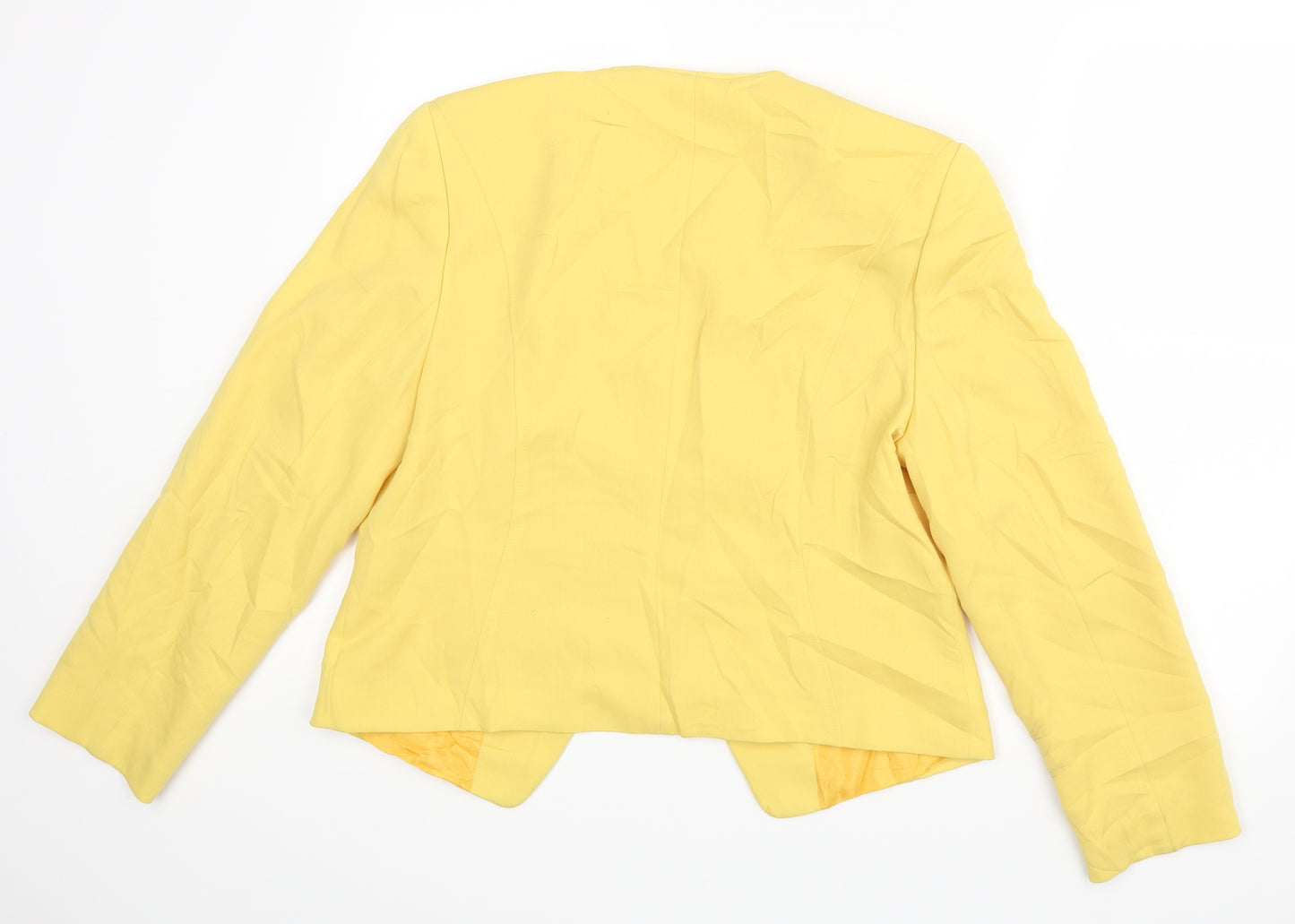 Bianca Womens Yellow   Jacket  Size 38