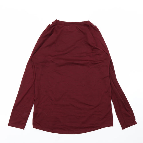 Papaya Womens Purple   Basic T-Shirt Size 8  - slit in sholders