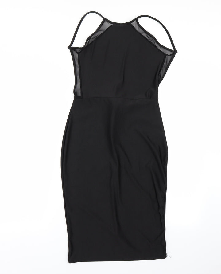 Preworn Womens Black Pencil Dress Size M