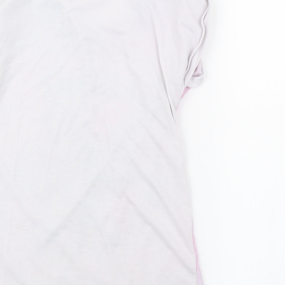F&F Girls White   Basic T-Shirt Size 7-8 Years  - UNICORN