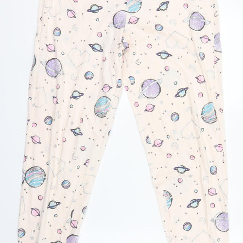 Preworn Womens Pink Solid  Babydoll Lounge Pants Size 12