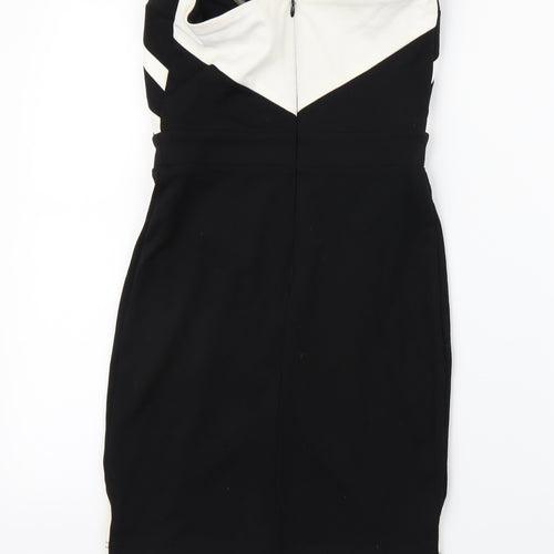 Lispy Womens Black Argyle/Diamond  Pencil Dress  Size 8