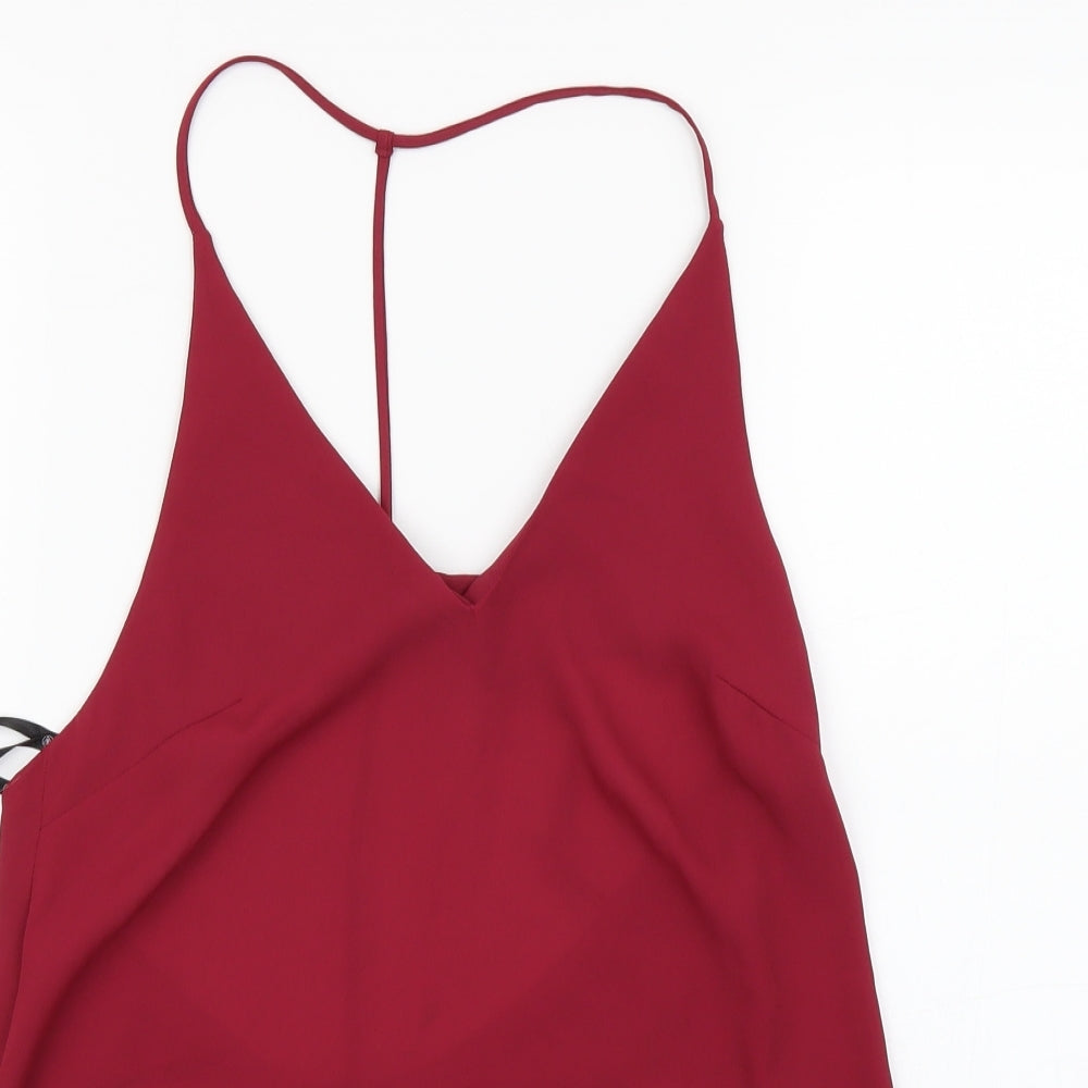 Missguided Womens Purple   Basic Blouse Size 8