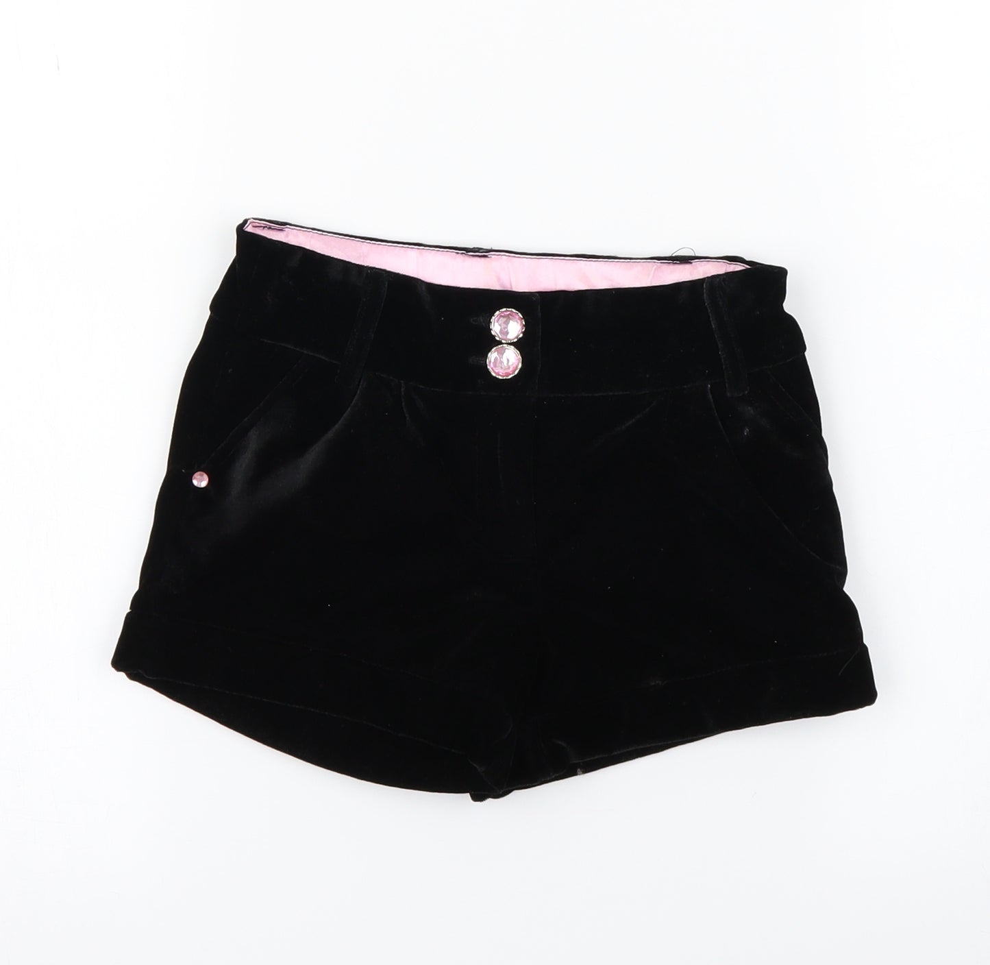 girl2girl Girls Black   Chino Shorts Size 6-7 Years
