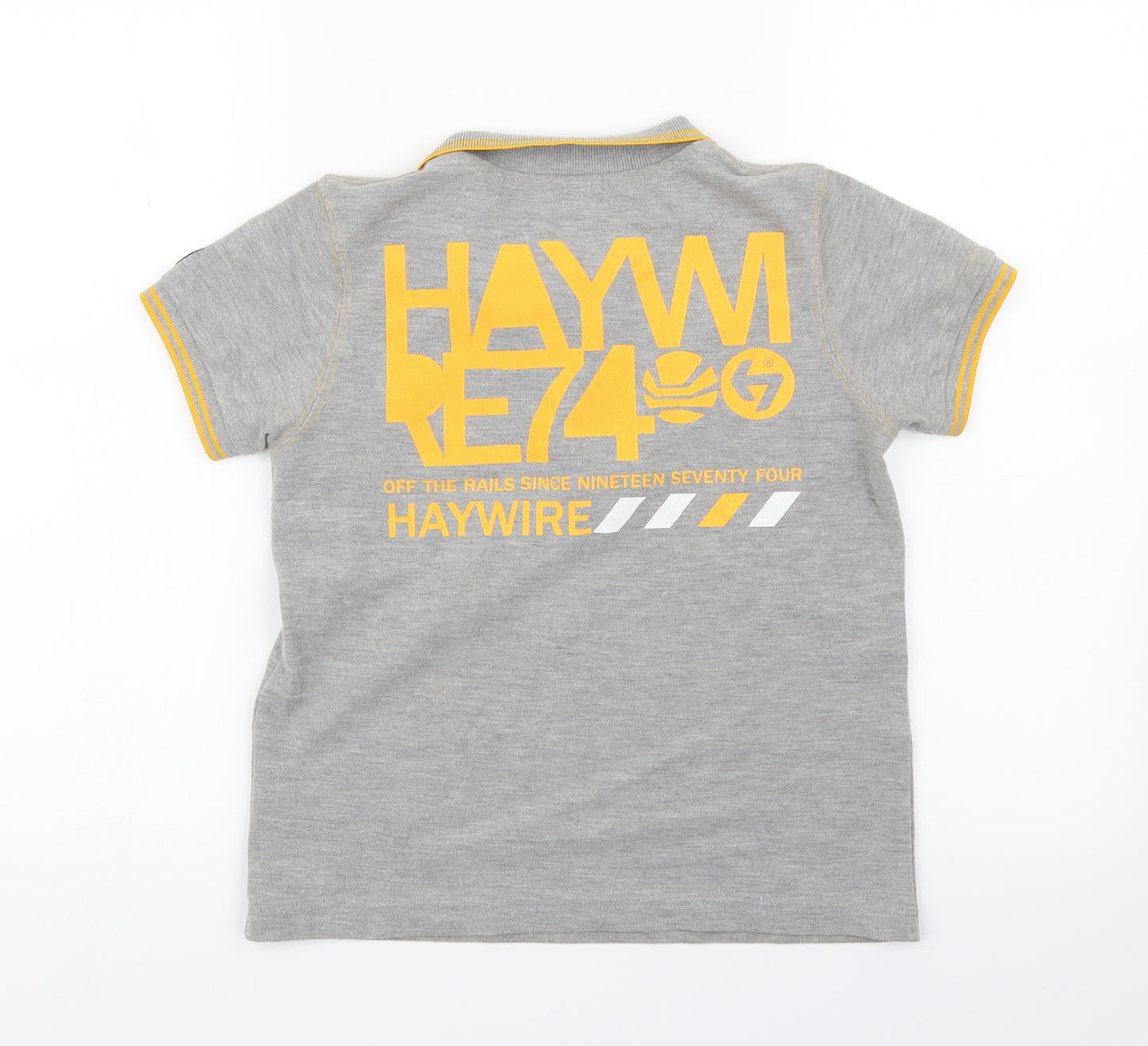hay wire Boys Grey   Basic Polo Size 6-7 Years  - HAY WIRE