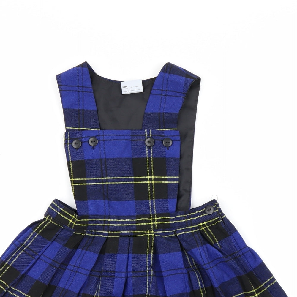 Banner Girls Blue Check  A-Line Skirt Size 5-6 Years