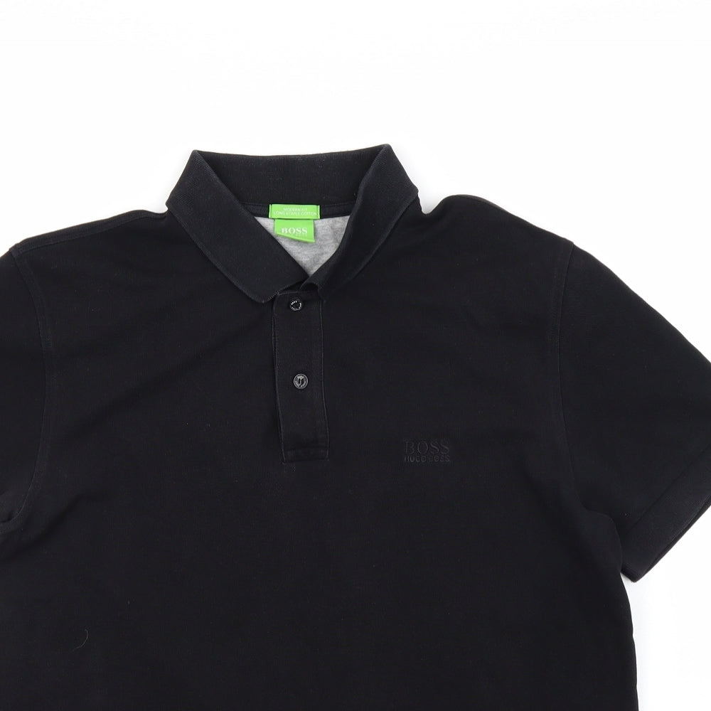 HUGO BOSS Mens Black    Polo Size M