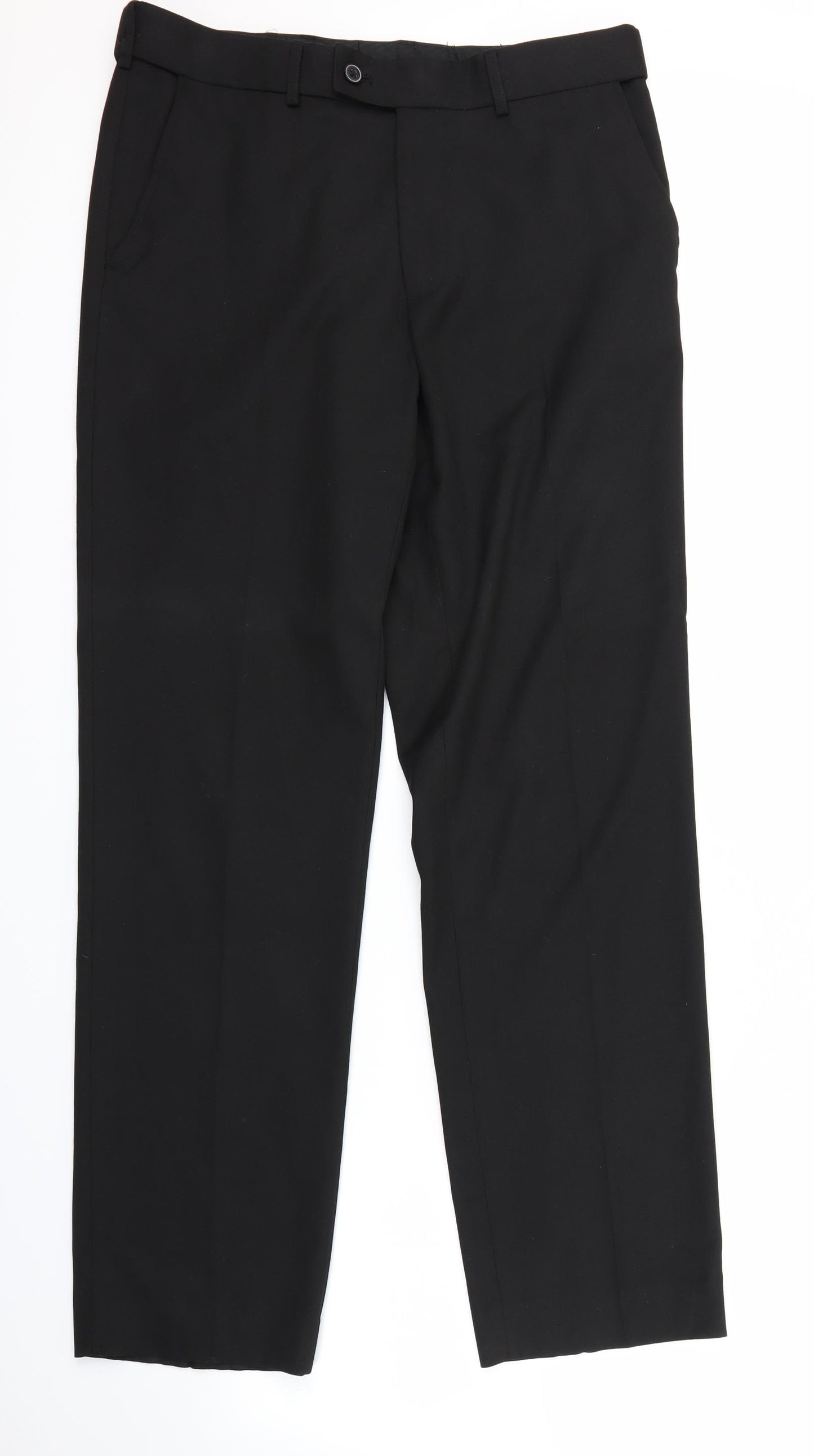 George Mens Black   Trousers  Size 34 in L31 in