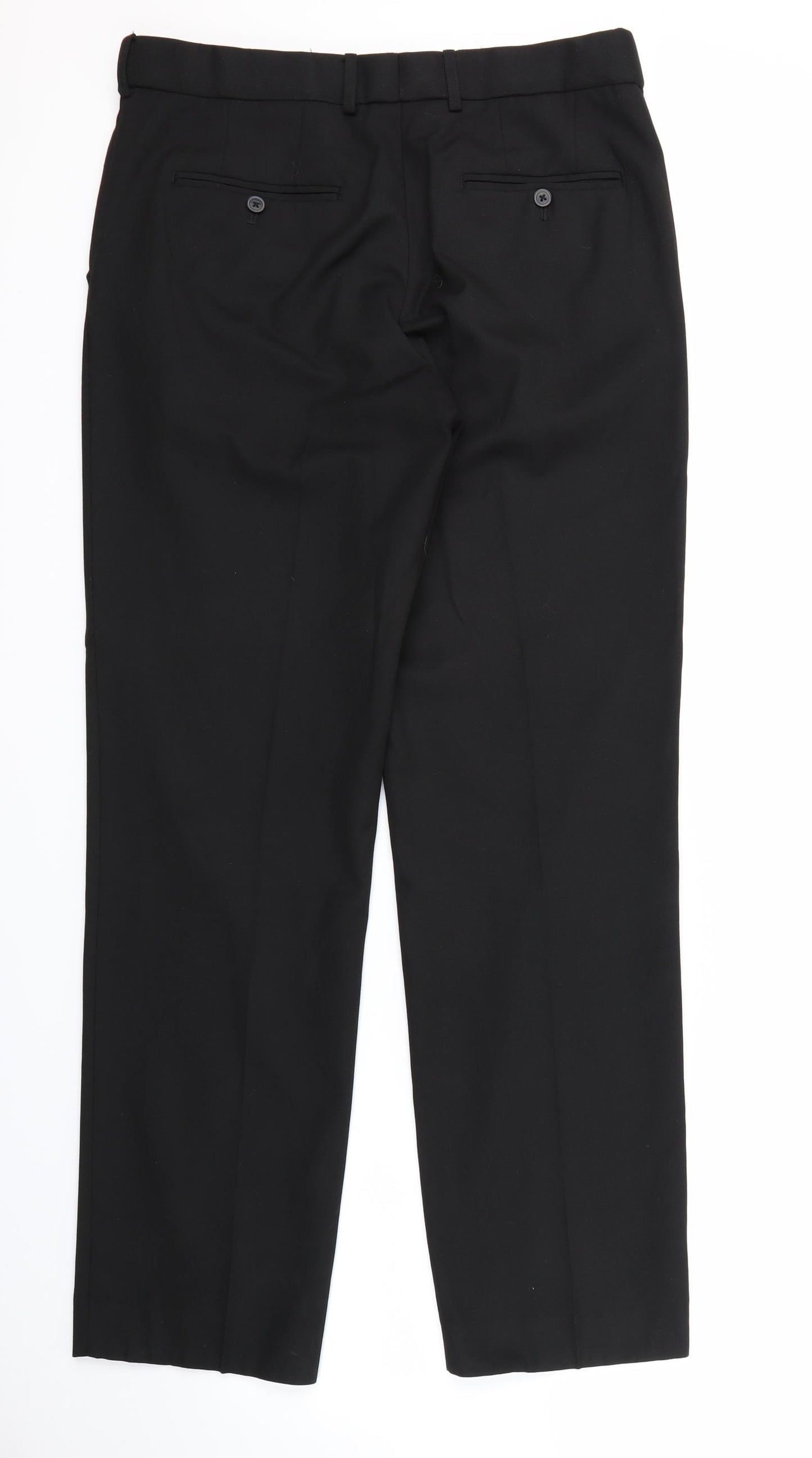 George Mens Black   Trousers  Size 34 in L31 in