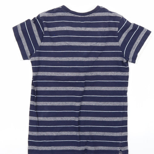 NEXT Boys Blue Striped  Basic Button-Up Size 9 Years