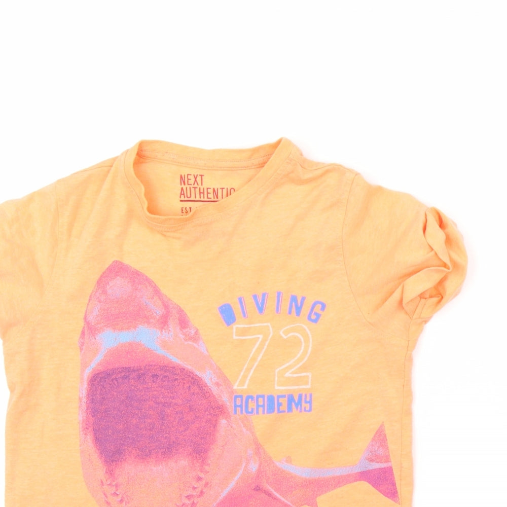 NEXT Boys Pink   Basic T-Shirt Size 9 Years  - neon pink