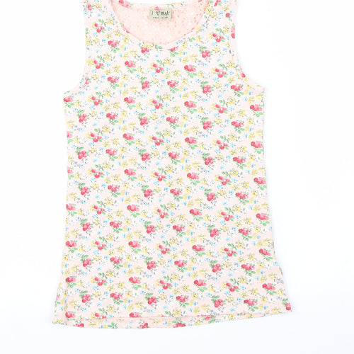 NEXT Womens Brown Floral  Basic Polo Size 12