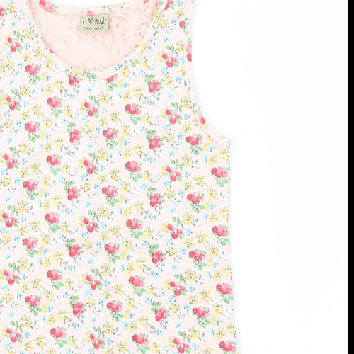 NEXT Womens Brown Floral  Basic Polo Size 12