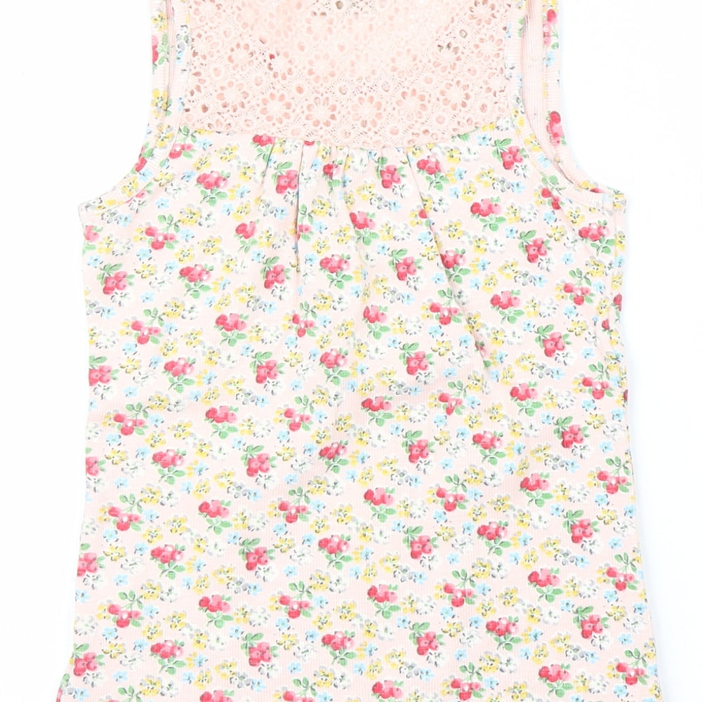 NEXT Womens Brown Floral  Basic Polo Size 12