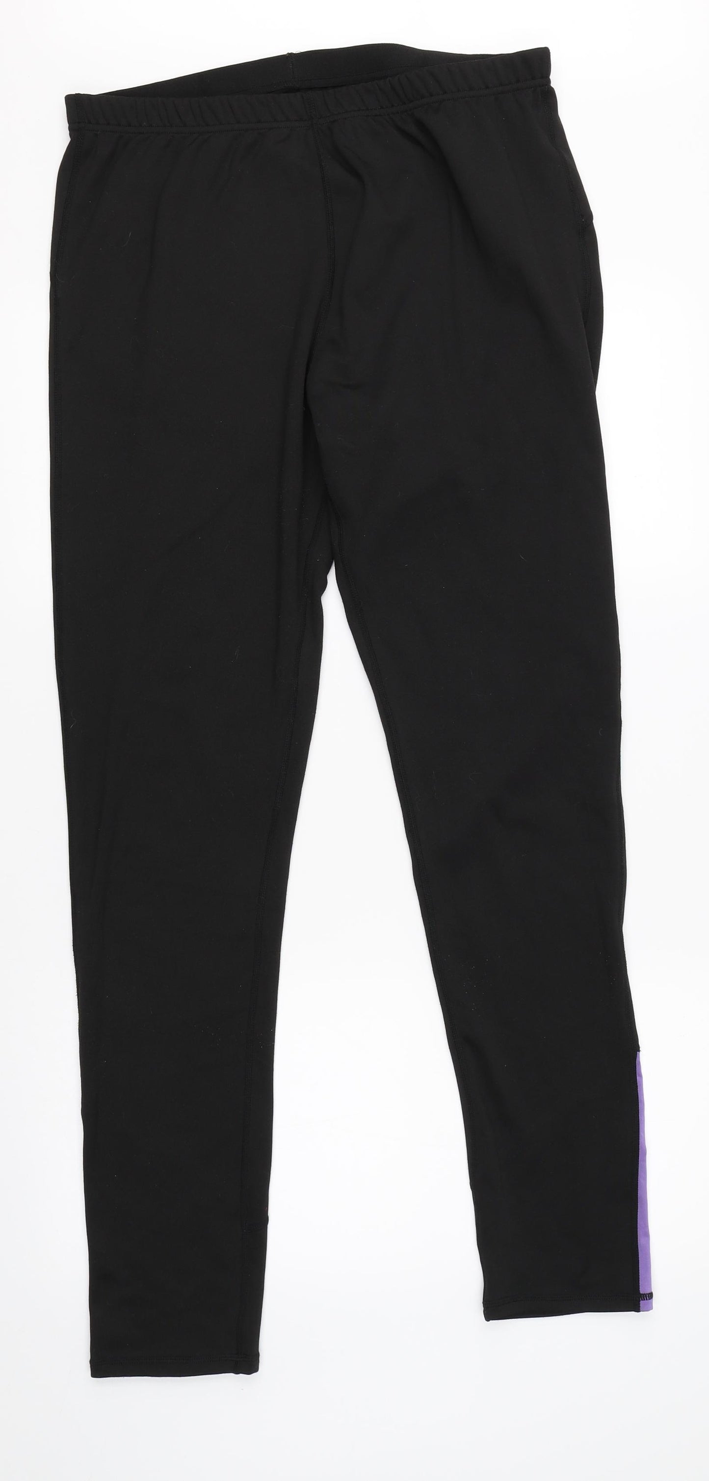 Preworn Womens Black   Jogger Leggings Size 2XL L30 in