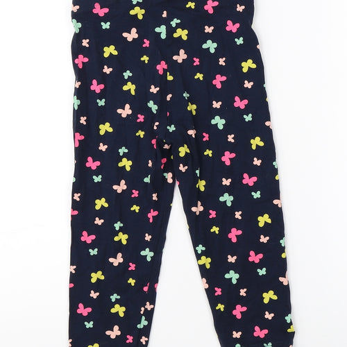 H&M Girls Blue   Jogger Trousers Size 9 Months