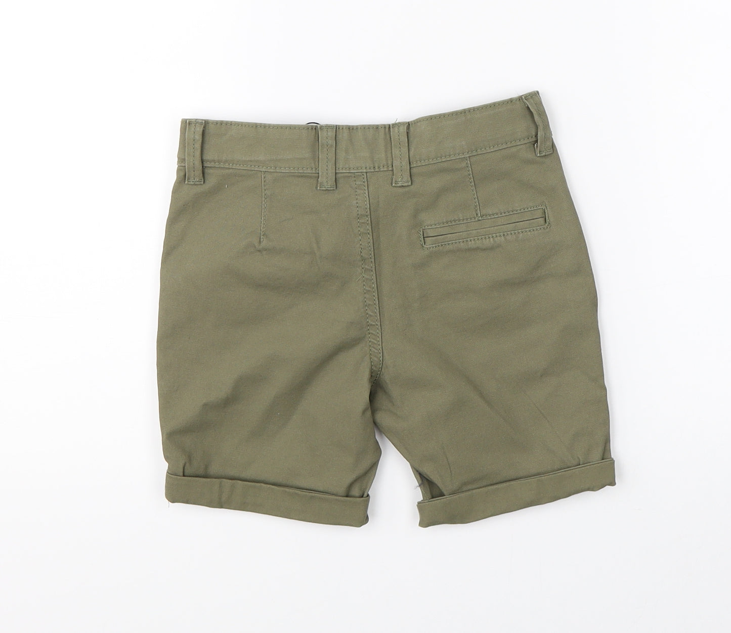 Denim Co. Boys Green   Chino Shorts Size 4-5 Years