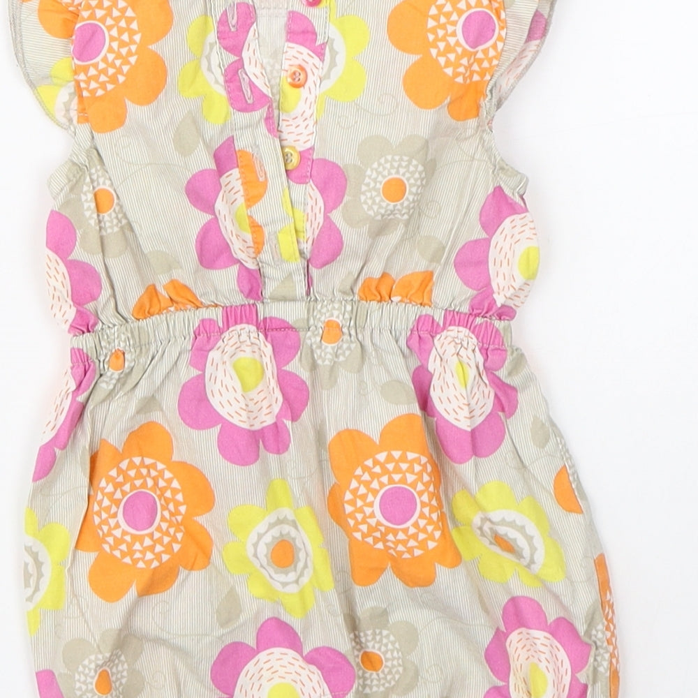 Nutmeg Girls Multicoloured Floral  Romper One-Piece Size 0-3 Months