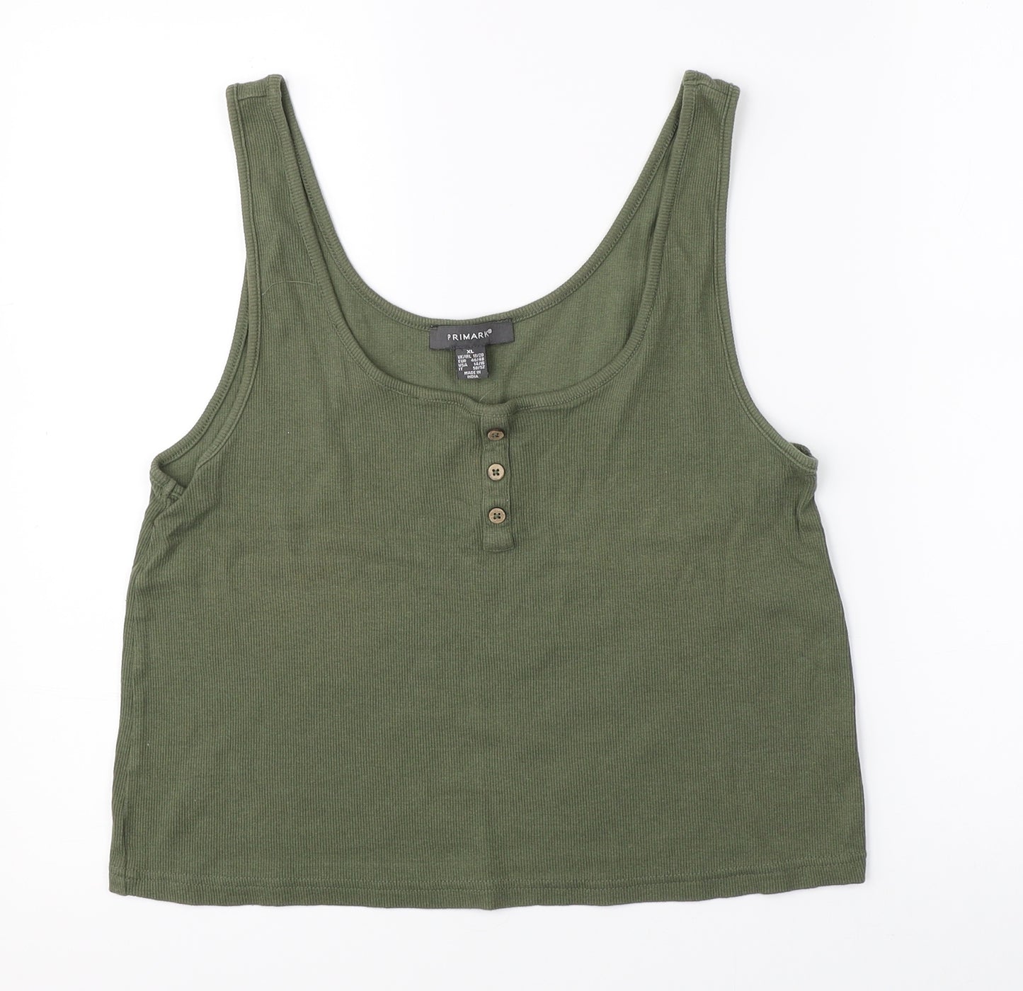Primark Womens Green   Basic Tank Size L
