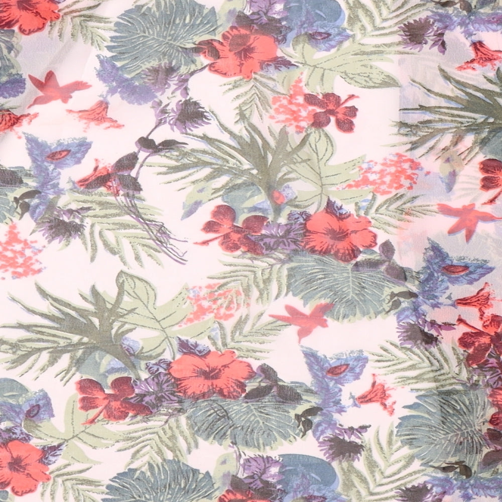 New Look Womens Pink Floral  Cape Jumper Size M