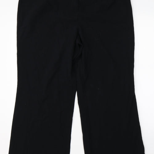 Preworn Womens Black   Trousers  Size 40 in L28 in