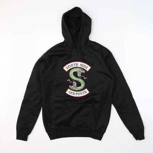 Preworn Womens Black   Pullover Hoodie Size S  - Riverdale Netflix Southside Serpents