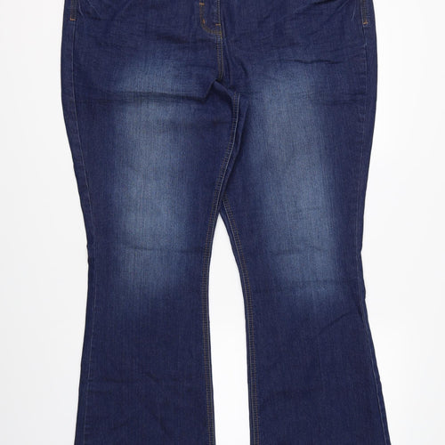 George Womens Blue  Denim Bootcut Jeans Size 20 L30 in