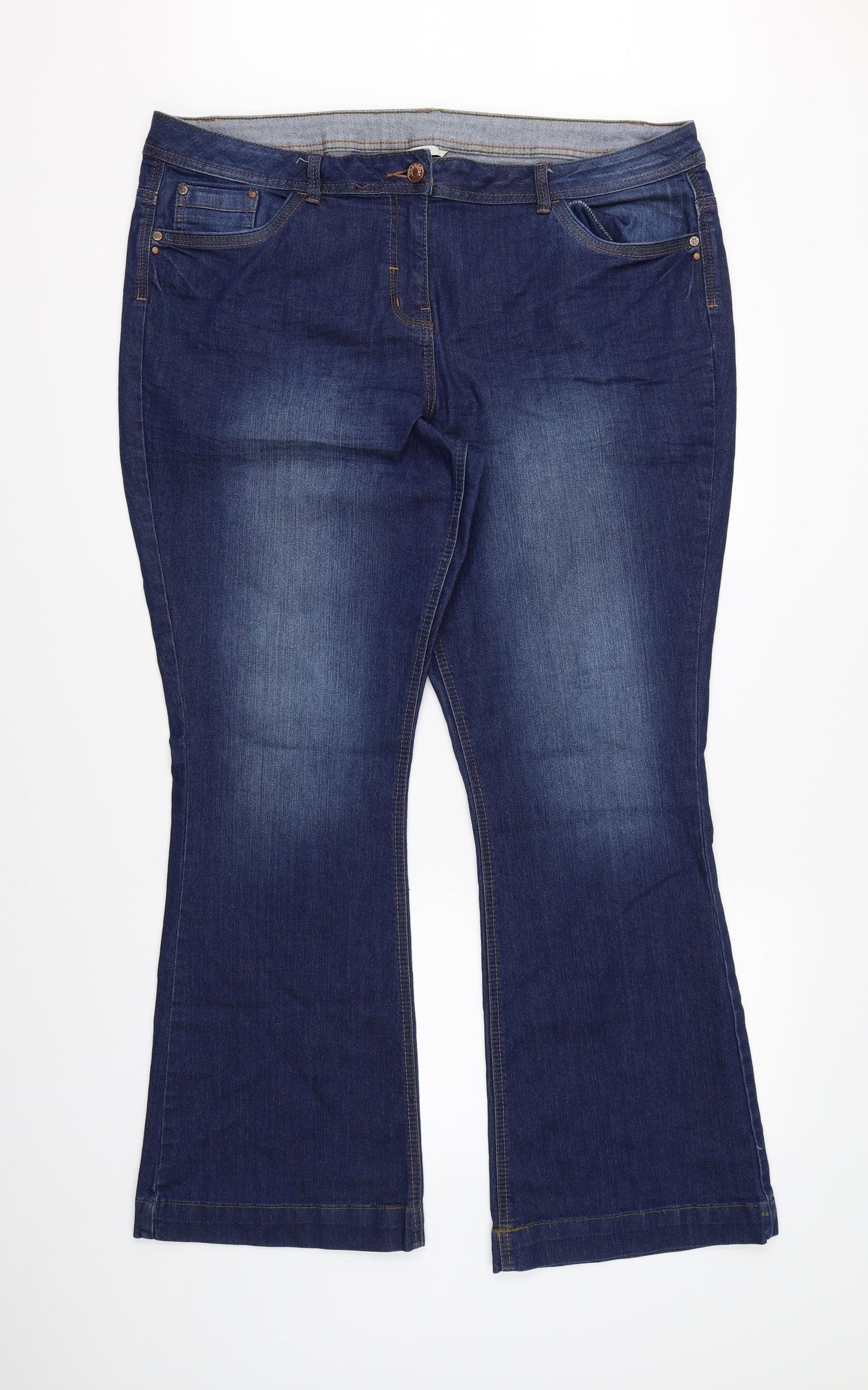 George Womens Blue  Denim Bootcut Jeans Size 20 L30 in