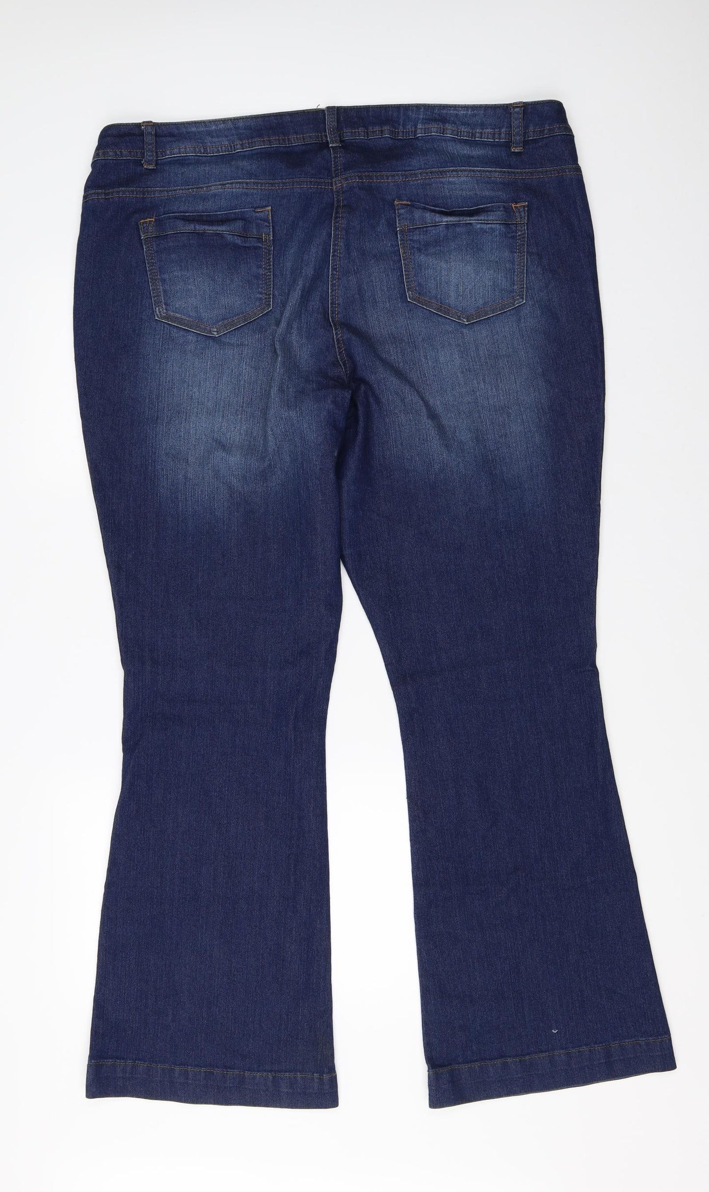 George Womens Blue  Denim Bootcut Jeans Size 20 L30 in