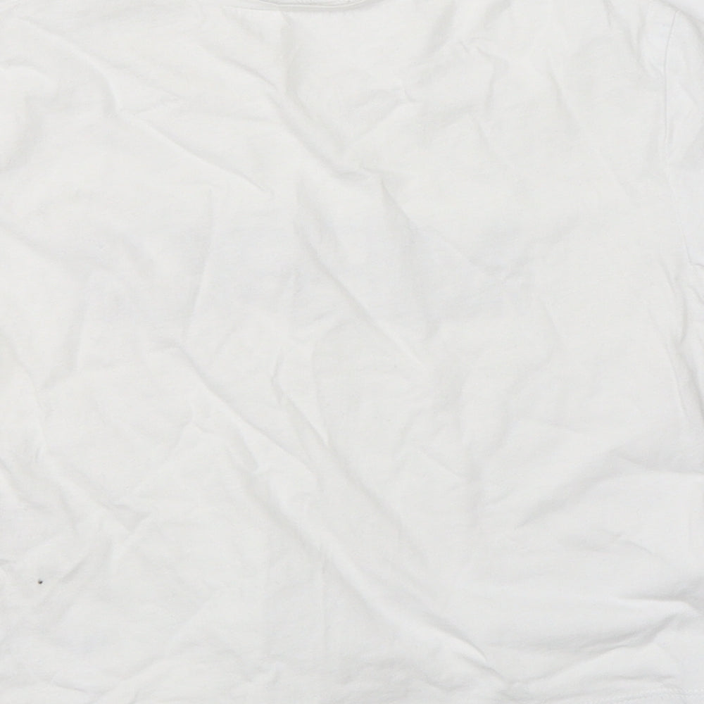 Miss E-vie Girls White   Basic T-Shirt Size 9-10 Years