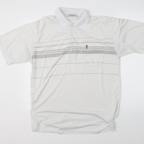 Goldmen Mens White    Polo Size XL