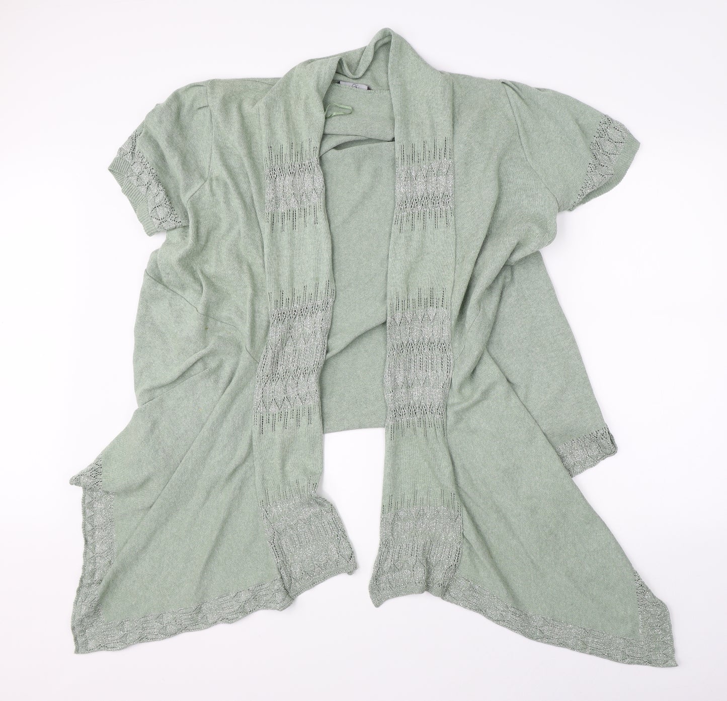 Preworn Womens Green   Cardigan Jumper Size 24