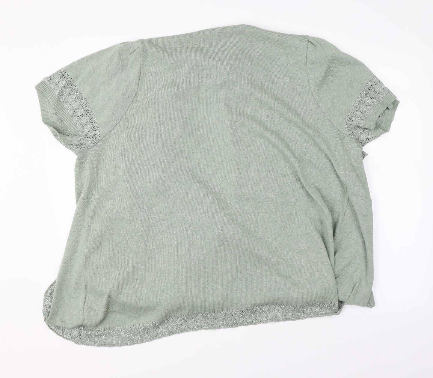 Preworn Womens Green   Cardigan Jumper Size 24