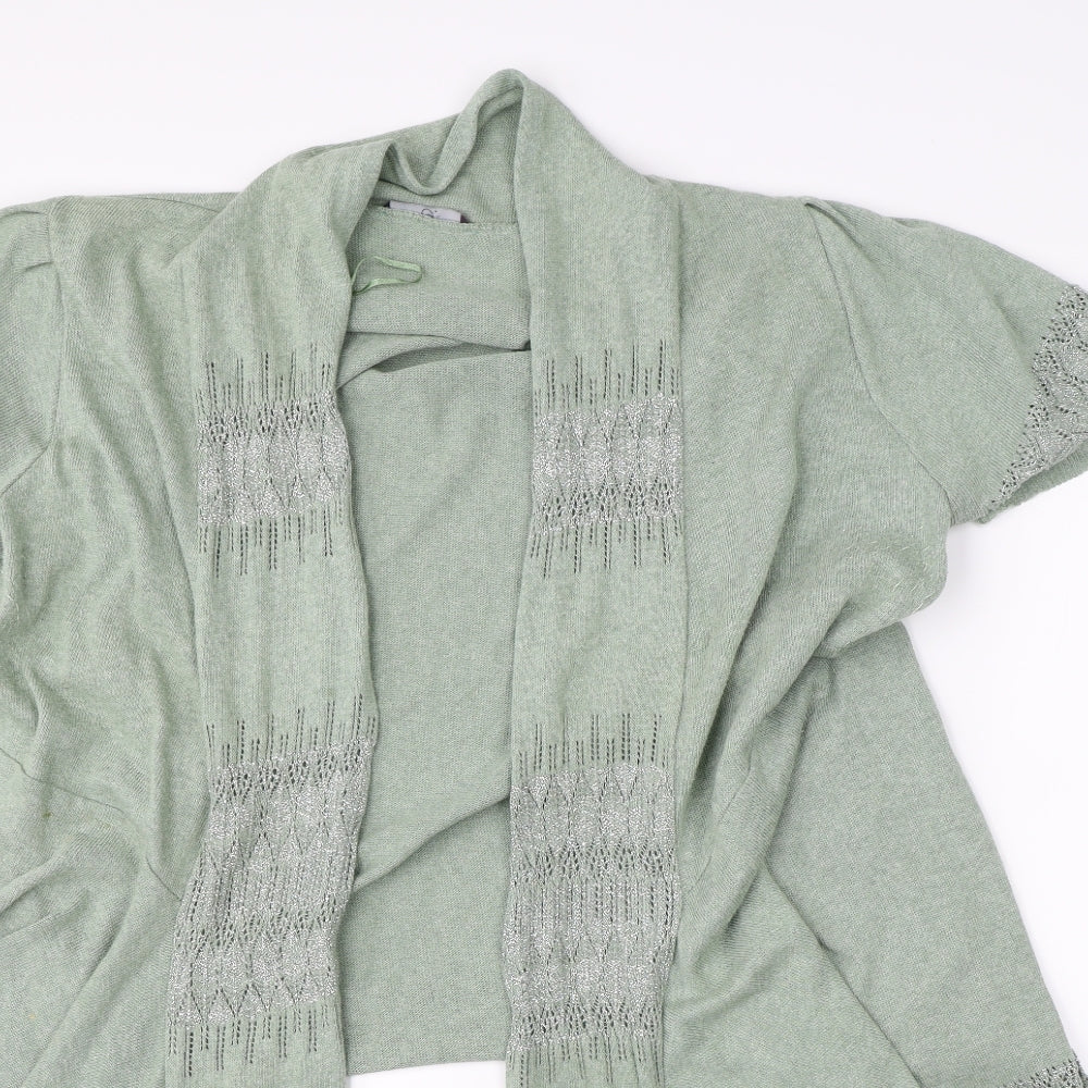 Preworn Womens Green   Cardigan Jumper Size 24