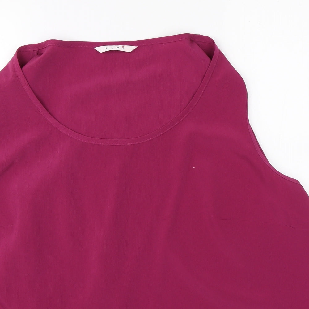 ELVI Womens Pink   Basic Blouse Size 26