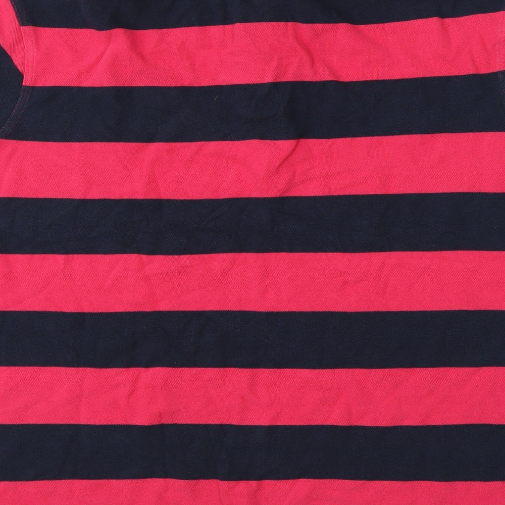 FILA Womens Pink Striped  Basic Polo Size XL