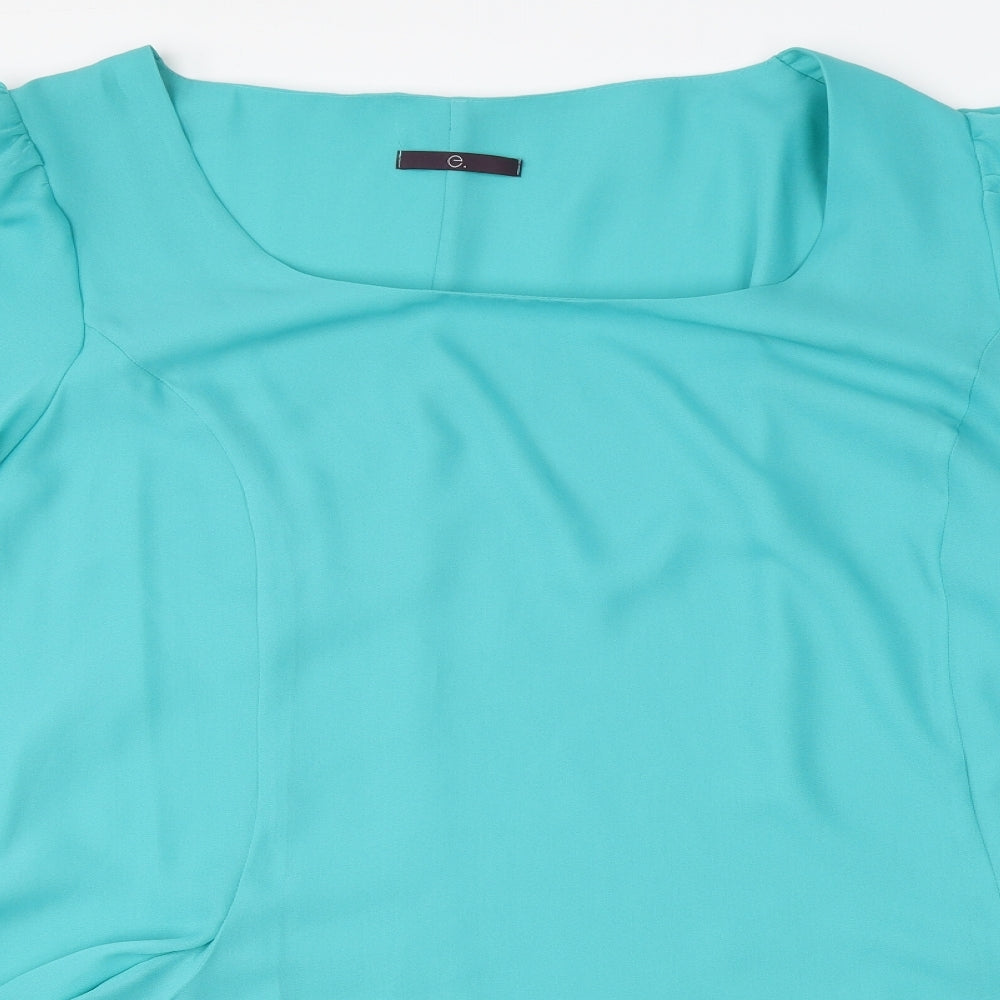 Preworn Womens Green   Basic Blouse Size 28