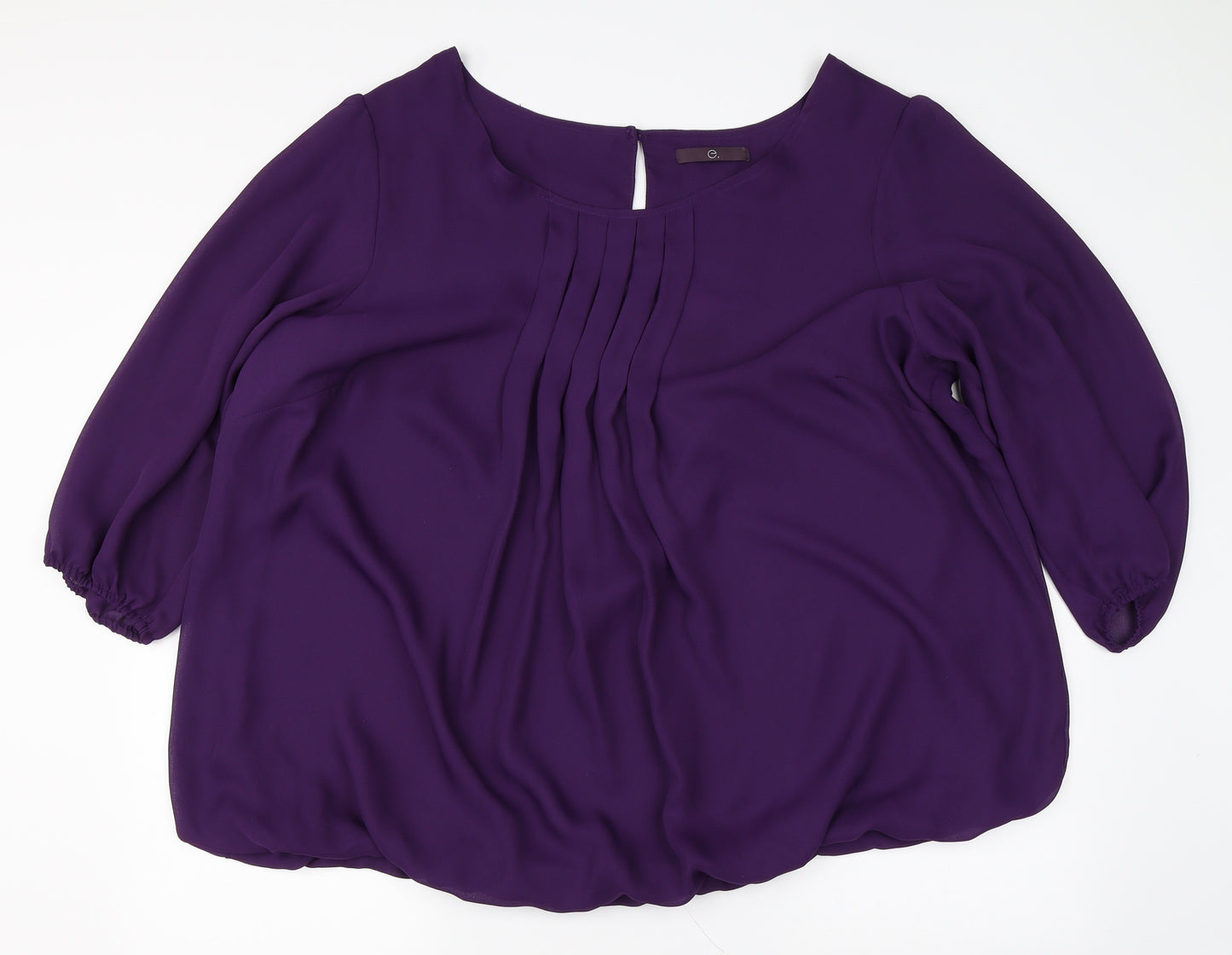 Preworn Womens Purple   Basic Blouse Size 28