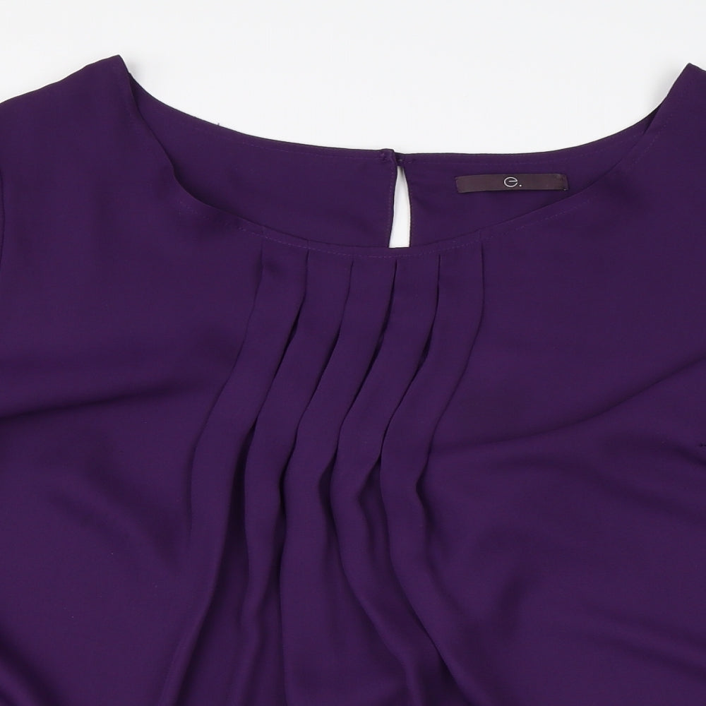 Preworn Womens Purple   Basic Blouse Size 28