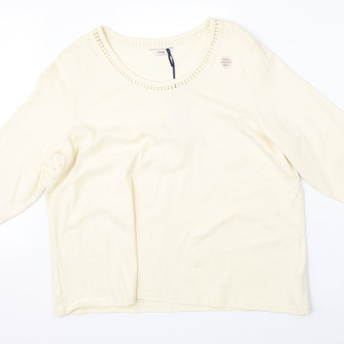 Marks & Spencer Womens Beige   Basic Blouse Size 24